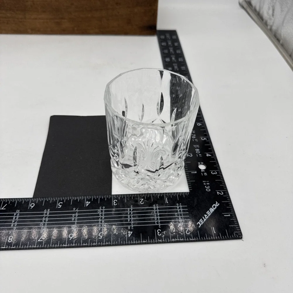 Godinger Oxford Crystal Double Old Fashioned Glasses Set of 2 Barware 9oz